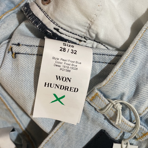 Brand new with tag 🇮🇹 Won Hundred Blue Pearl frost Jean( light wash) - Picture 12 of 14